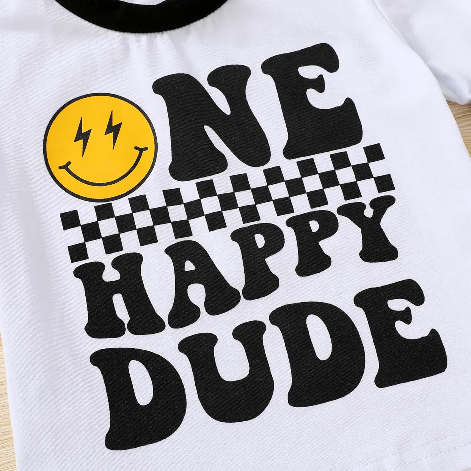 Happy Town Baby Boy Summer Clothes One Happy Dude 1st Birthday Outfits Smile Cool Short Sets - Image 5
