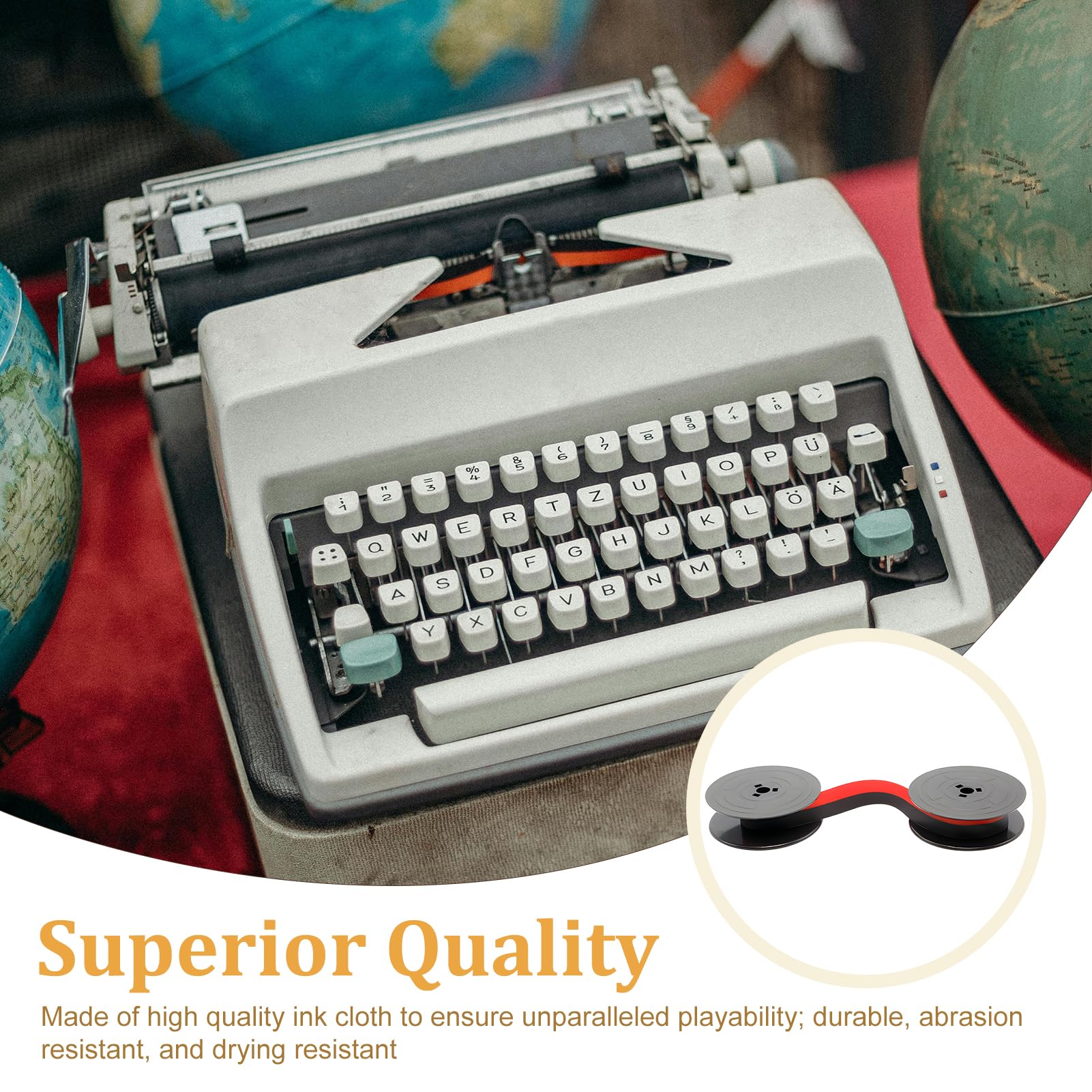 2 Sets Encre De Ruban Machine À Écrire Bureau Pour Vieilles Machines