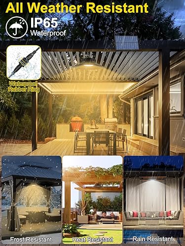 Miniatura 5 de T-SUN Luces solares al aire libre, luces colgantes solares LED 5000K4000K3000K