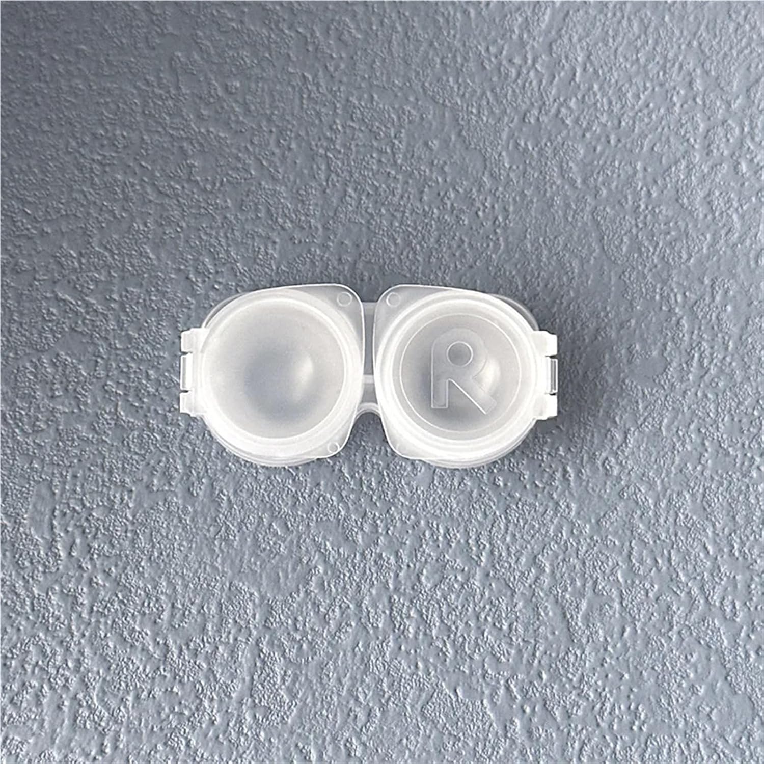 Contact Lens Cases 5Pcs Mini Portable Contact Lens Case Clear Colored Eyes Contacts Care Storage Box(Clear white)