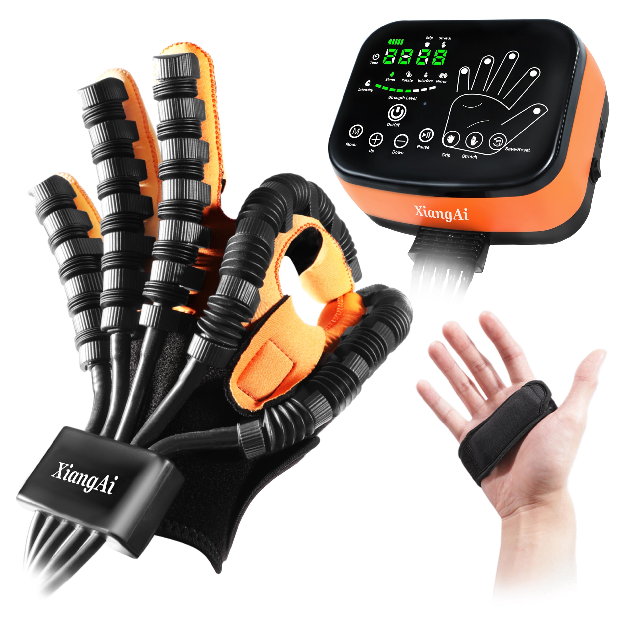 Upgraded 6th Generation Robot Gloves for Cerebral Palsy,Finger Paralysis, Stroke Hand Recovery Device,Therapy Gloves for Stroke Patients, Hand Therapy Equipment.