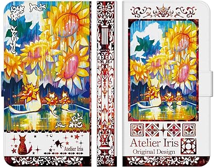 Amazon Co Jp ブレインズ Lg Style3 L 41a 手帳型 ケース カバー ひまわり 猫 白地 レッド アトリエアイリス 動物 きれい かわいい 夏 花 親子 油絵 イラスト デザイン 家電 カメラ