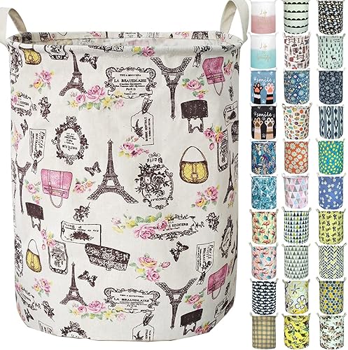 Cesto de ropa sucia Merdes plegable e impermeable de 19.7 in, canasta para ropa sucia de lavandería, contenedor de almacenamiento para ropa de cama,