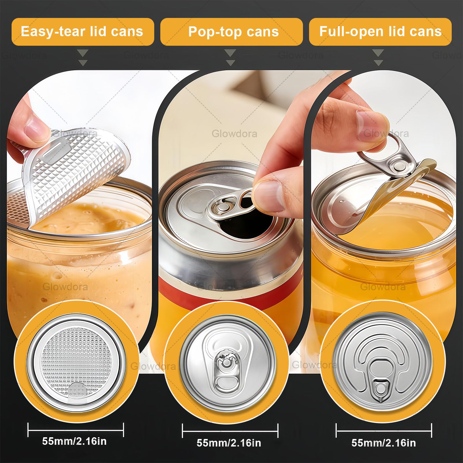 Máquina selladora automática de latas, 140 W, máquina de sellado comercial para recipientes de vidrio y plástico con mostrador, ideal para el hogar y cafeterías