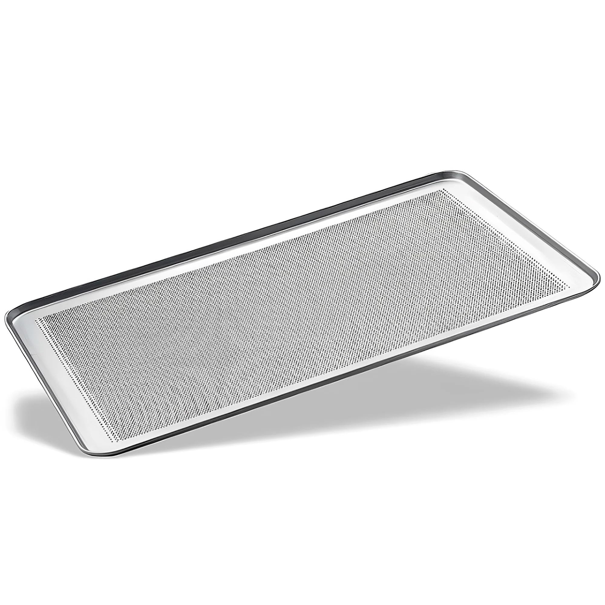 Pack de 5 Bandejas Profesionales WORLDMAI de Aluminio perforado 60x40 cm para Horno. Bandejas perforadas para Panadería, Pastelería y Hostelería.
