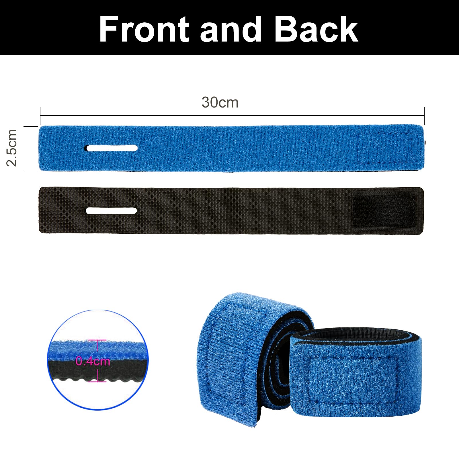 TAIXING 12Pcs Fishing Rod Straps, Adjustable Neoprene Ties Straps for Fishing Rod Fix, Elastic Fishing Rod Belt Ties, Gear Strap Spinning Rod Sea Rod Feeder Rod Carp Rod Wrap Protectors6 colors - Image 3