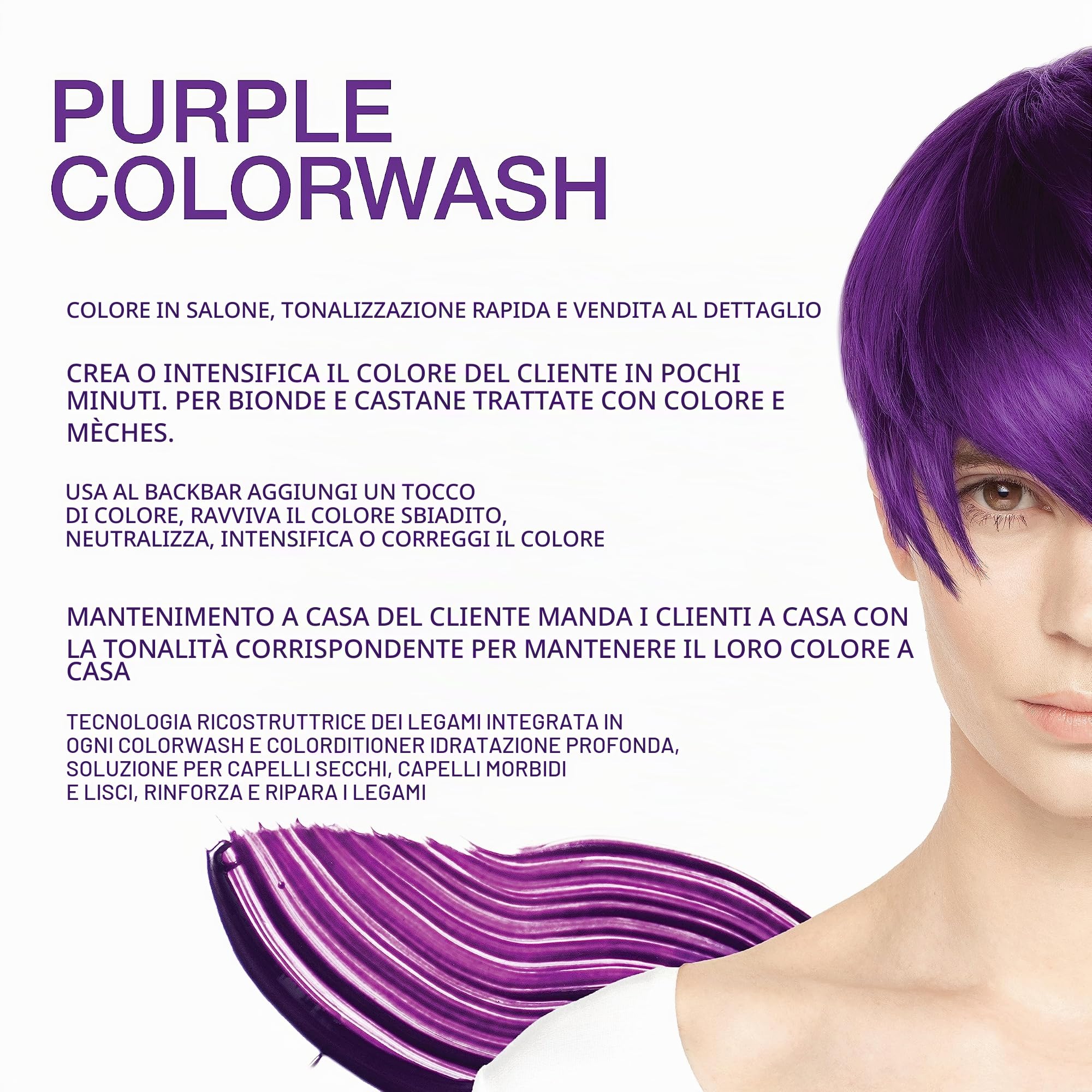 Celeb Luxury Viral Semi Permanent Colorwash Shampoo - Extreme Purple 240ml
