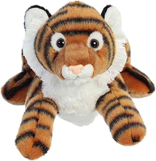 Aurora® Interactive Hand Puppet Tiger Stuffed Animal - Storytelling Adventures - Playful Learning - Orange 12 Inches