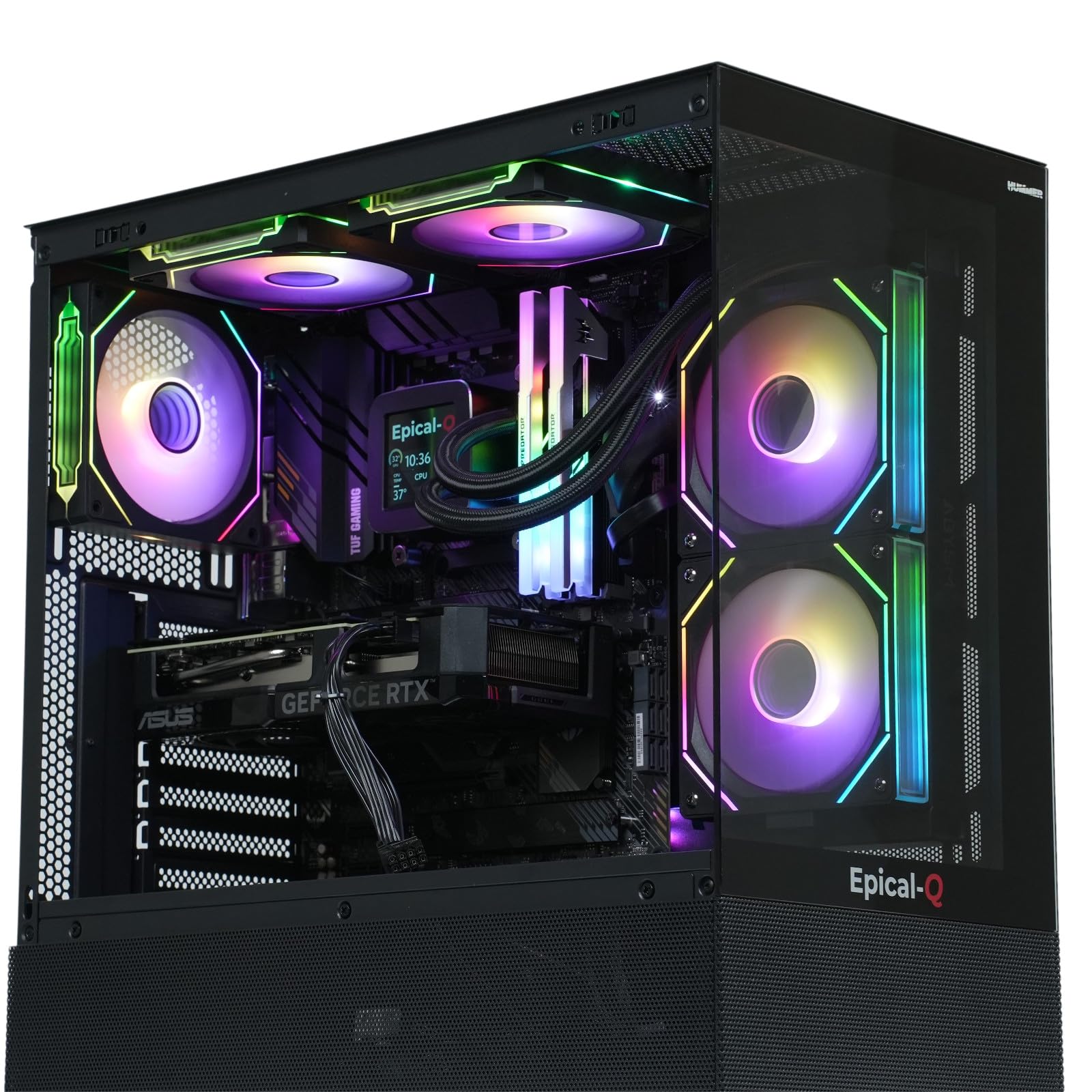 Epical-Q Ordenador sobremesa Gaming Klaten Plus AMD Ryzen 7 9800X3D, 32GB, 2TB SSD NVME, RTX 5070+ Windows 11 Pro