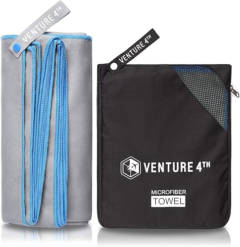 Miniatura 7 de VENTURE 4TH Toalla de Viaje de Secado Rápido - Toallas de Microfibra Ultra Suaves de Secado Rápido - Esencial para Camping, Mochileros, Yoga,