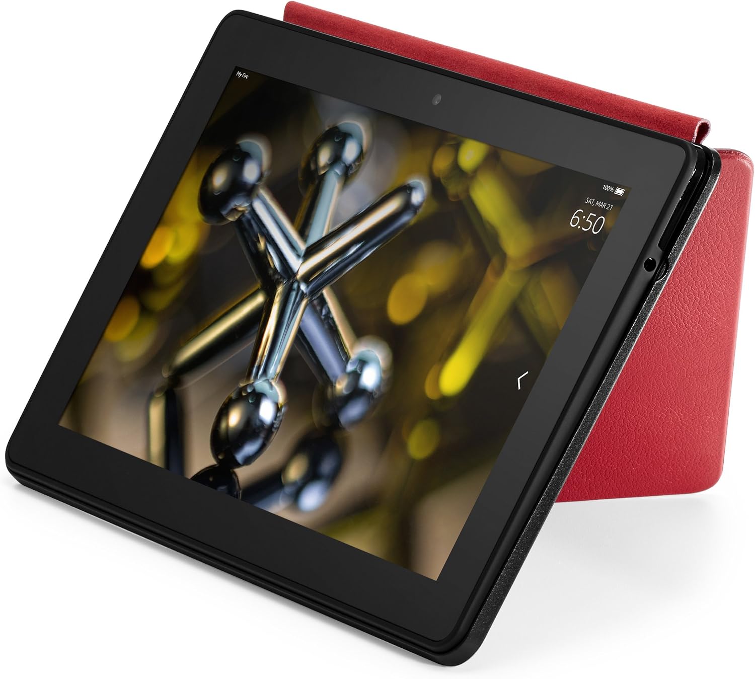 Leather Origami Case for Fire HDX 8.9 (4th Generation), Red