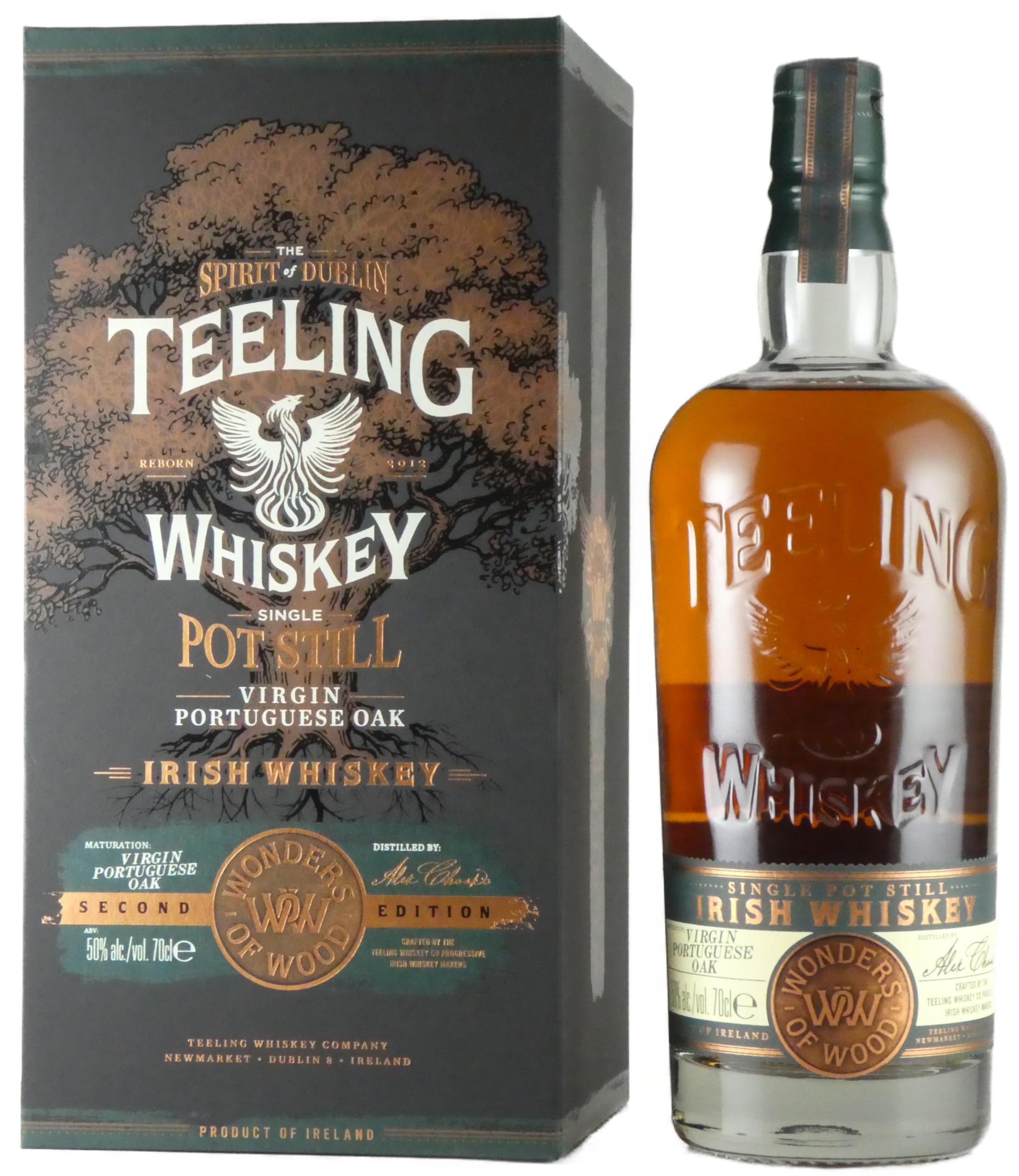 Teeling Whiskey Single Pot Still – Wonders of Wood, Virgin Portuguese Oak Second Edition (0,7 l, 50% Vol.) in Geschenkbox