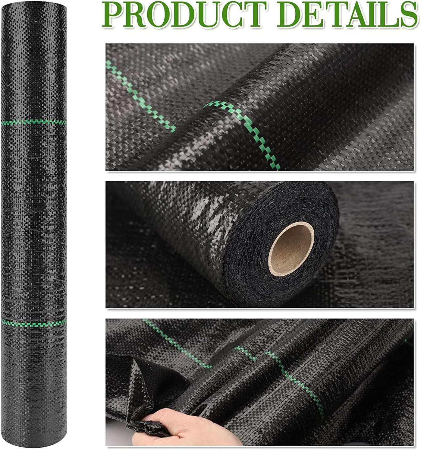 Buy 4ft x 100 ft Weed Barrier Landscape Fabric Heavy Duty Weed Control