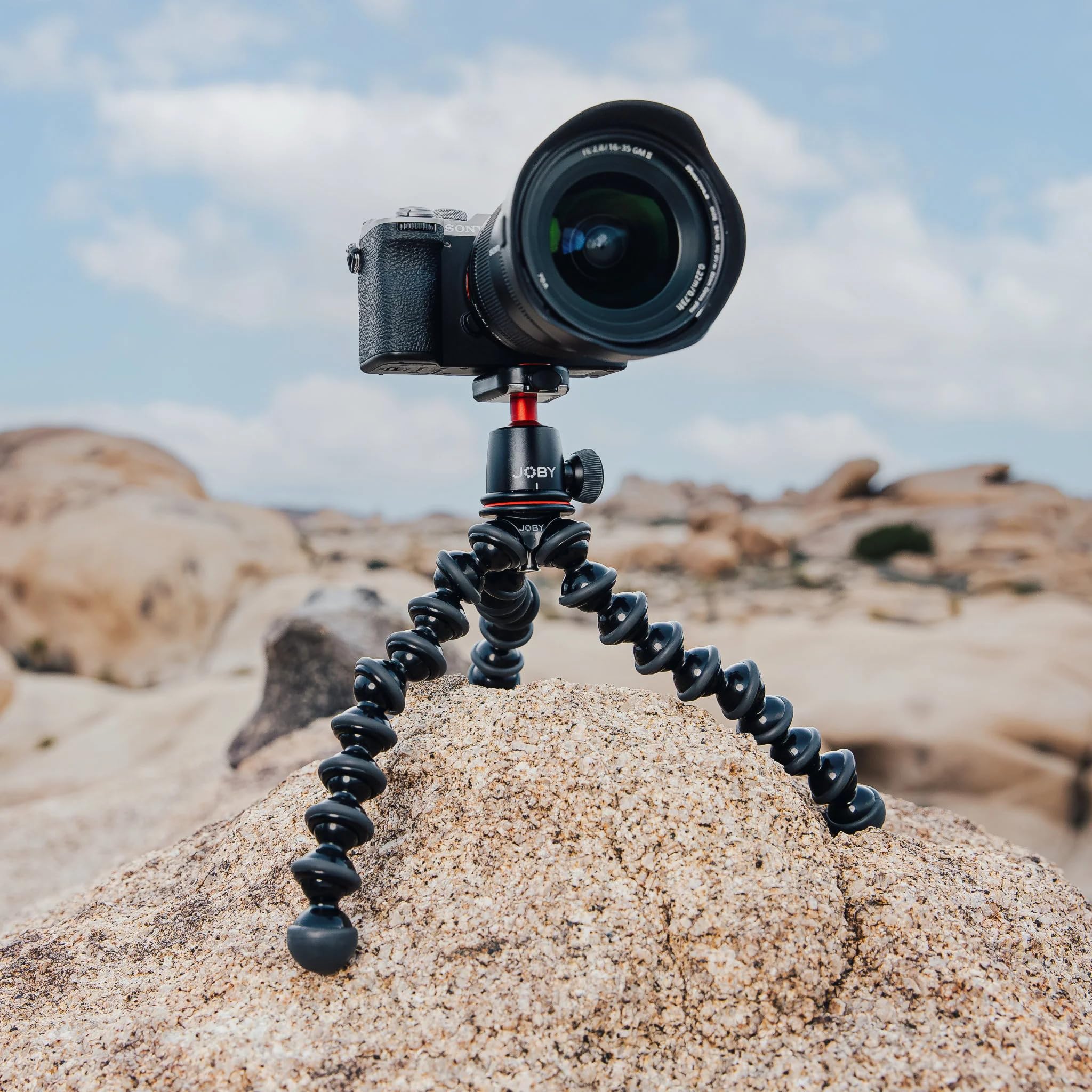 JOBY GorillaPod 3K Ultra Kit - Flexibles Stativ mit Kugelkopf für spiegellose & DSLR-Kameras, hält bis zu 6.6 lbs / 3 kg, 360-Grad-Schwenk- und 90-Grad-Neigung, Schnellwechselplatte, Wasserwaage