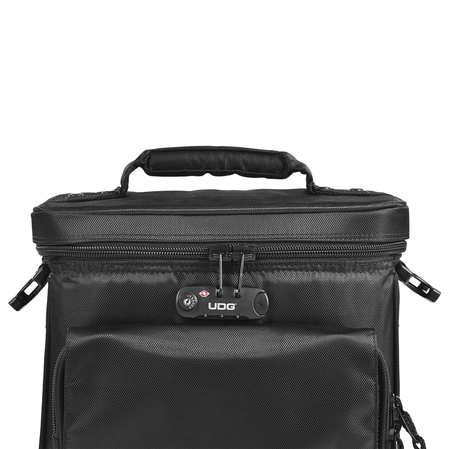 UDG Ultimate Trolley To Go Black Borsa con Trolley porta vinili con maniglia a scomparsa, Nera