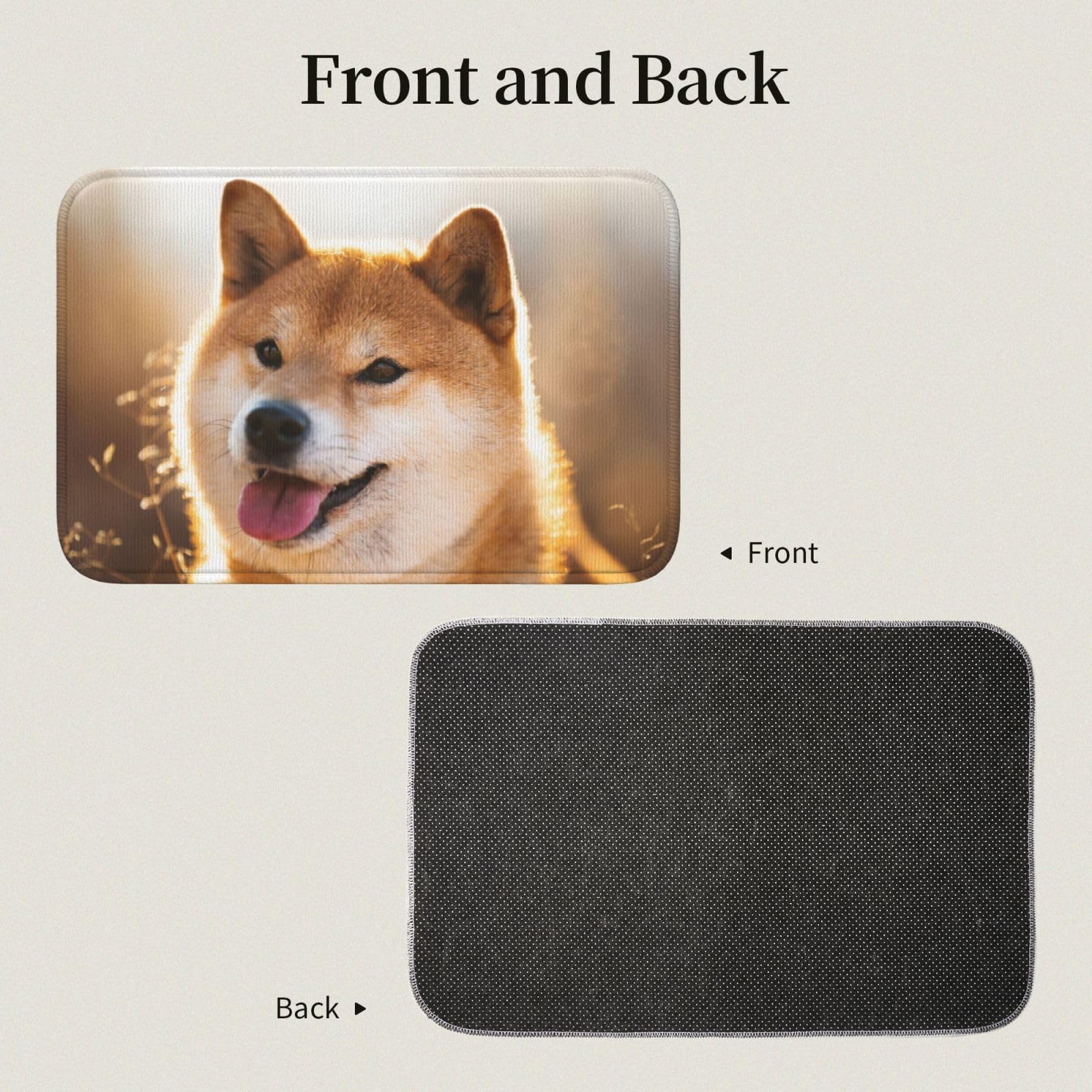 バスマット ラグマット リビングマット 玄関マット．カーペットお風呂マット柴犬柄 Amazon | 玄関マット 柴犬 犬柄 萌え かわいい バスマット 足ふき