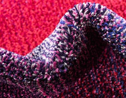 Miniatura 7 de Unique Loom Colección Estrella, alfombra de área degradada, puesta de sol, abstracto, colores brillantes, 10 pies 6 pulgadas x 16 pies 5 pulgadas,