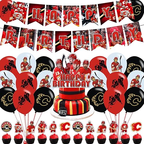 El juego de decoración de fiesta de cumpleaños incluye pancartas de feliz cumpleaños, globos, adornos para tartas y suministros de fiesta de