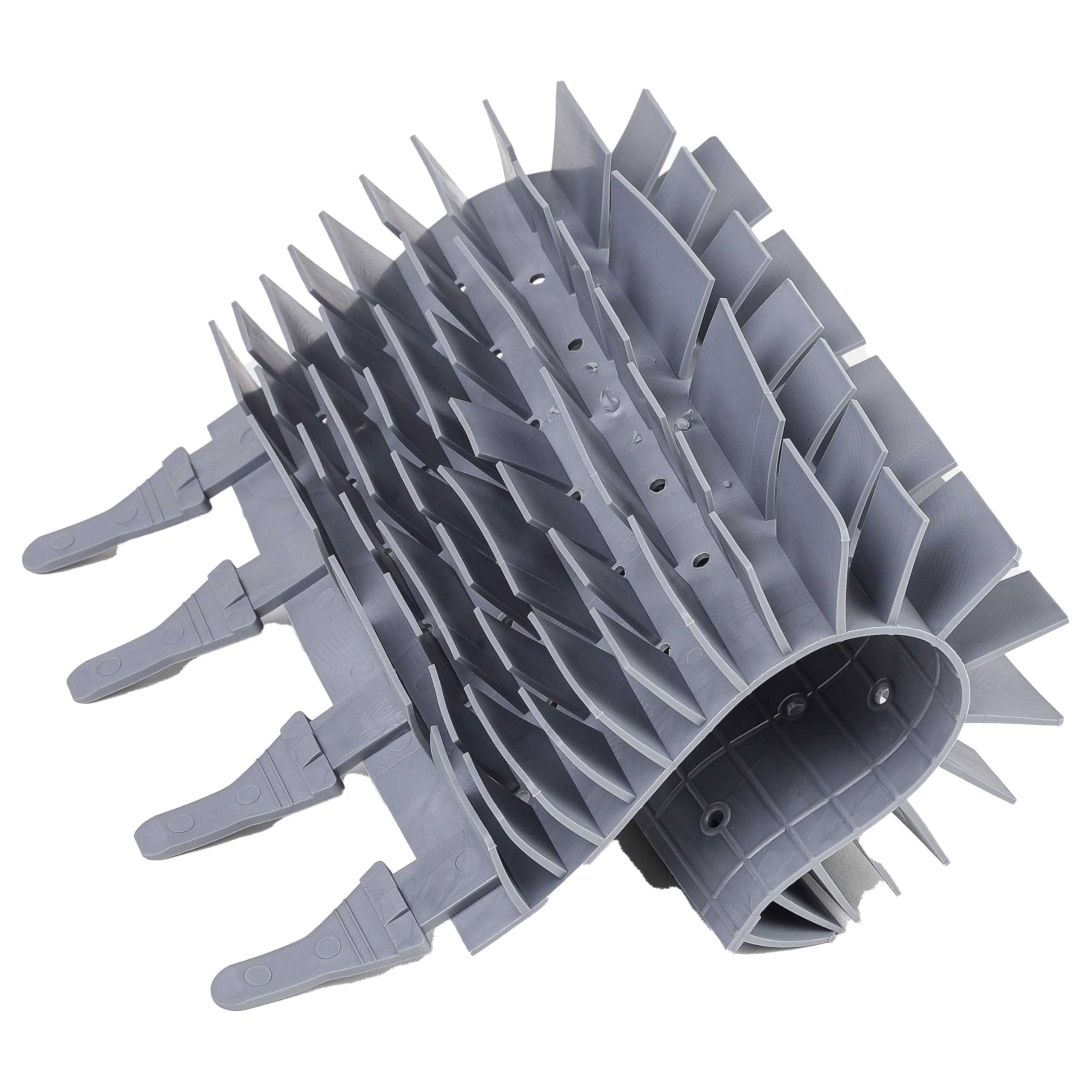 vhbw Brosse Compatible Zodiac RG3200 OT3290 Robot Piscine Caoutchouc 24,7x18x2,8 cm