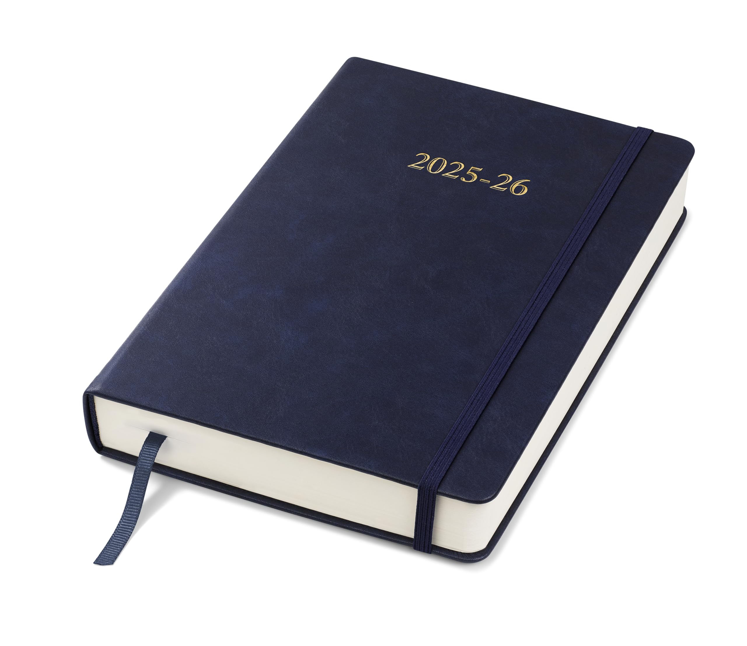 Wykeham's Mid-Year Executive Journal - 2026-27 Day Per Page Diary and Planner - Personalisation Available (Royal Blue, A5)