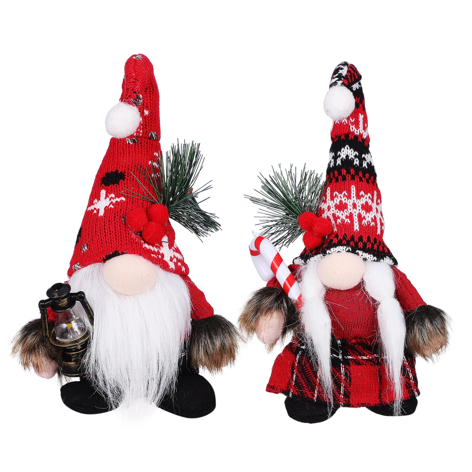 Toyvian 6 Pièces GNOME de Noël en Peluche, Polyester, Style Festif