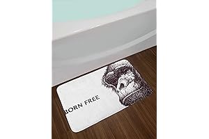 Gorilla Bath Mat: Sketchy Nature-Inspired Bathroom Decor That's Born Free