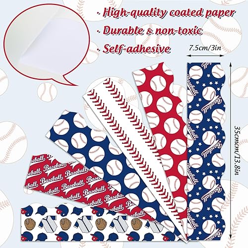 Miniatura 9 de AnyDesign - Pegatinas autoadhesivas para tablón de anuncios de fútbol de 69 pies, diseño deportivo para decoración de aula y oficina
