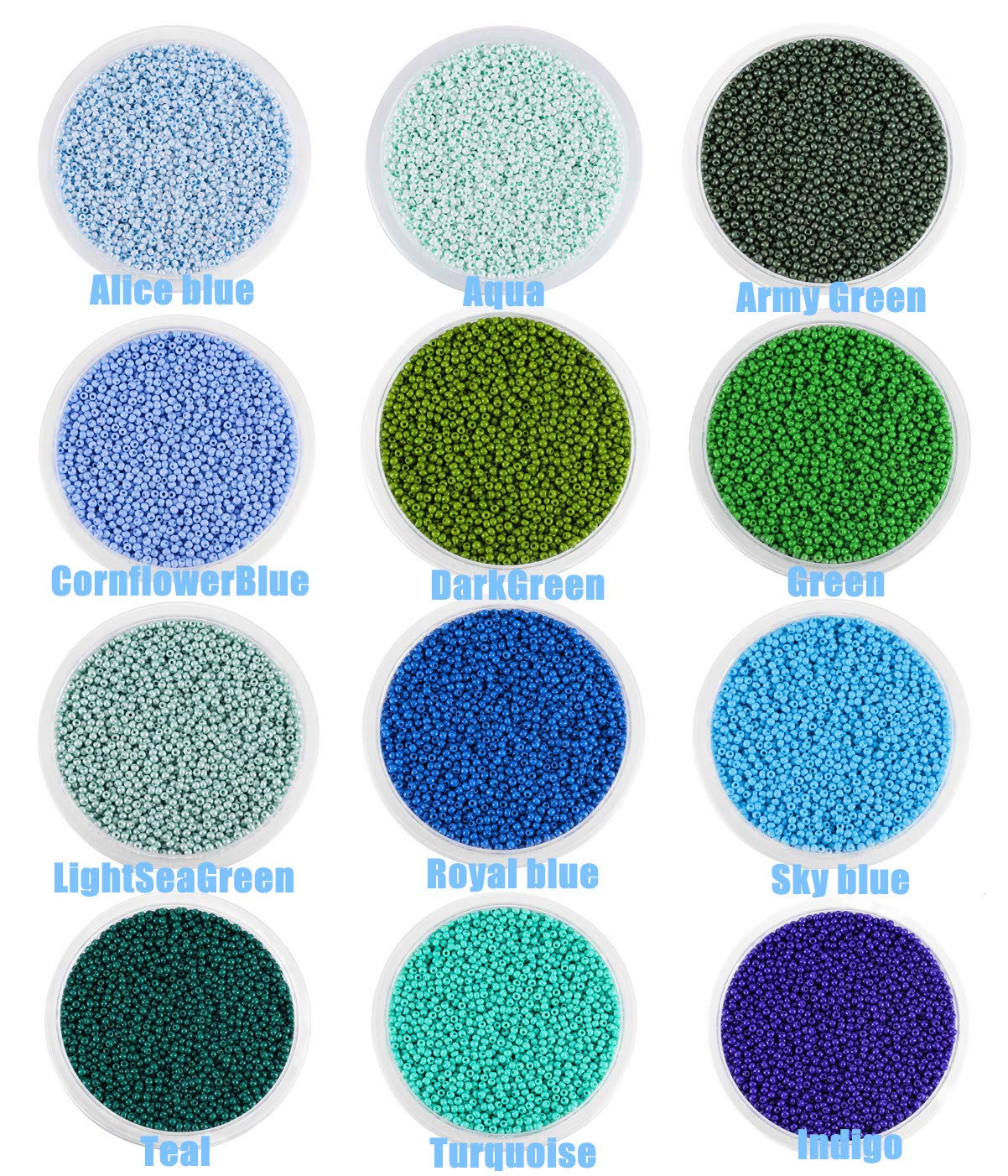 Intorno 9000pcs Opaco ceca Perline di Vetro Rotondo Pony Bead Mini D