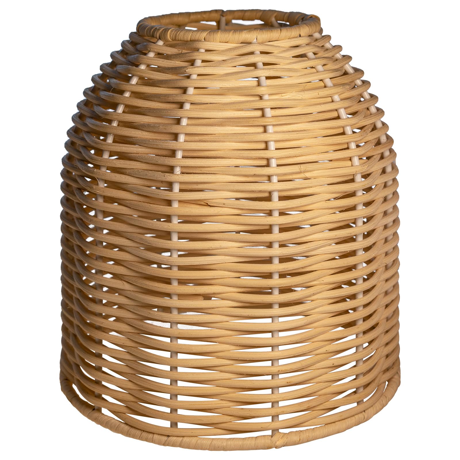 Paralume in rattan vintage, set di 3, per lampada da tavolo, soggiorno, camera da letto, sala da pranzo, cucina, bagno, esterno