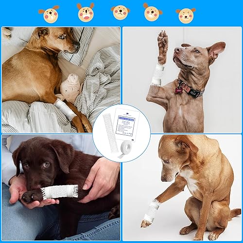 Miniatura 6 de Protector de cola de perro, paquete de iniciación para cola de perro, vendaje veterinario para perros, mascotas y animales