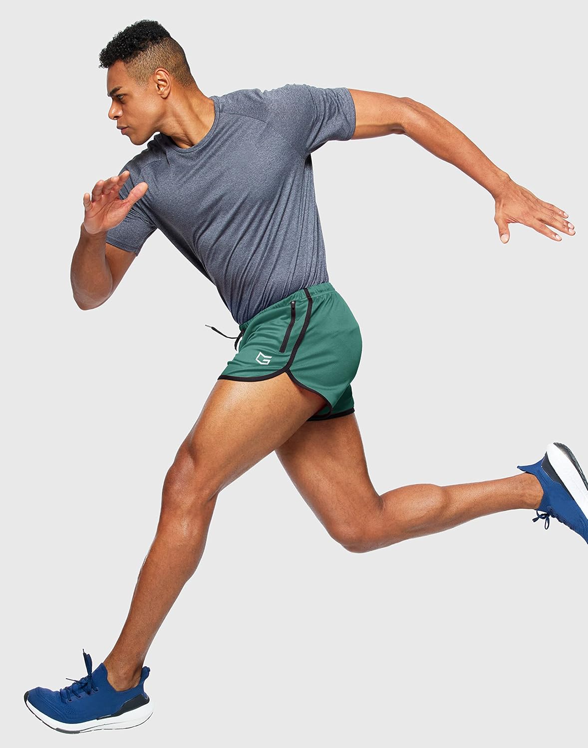 G Gradual Men's Running Shorts 3 Inch Quick Dry Gym Athletic Jogging Shorts with Zipper Pockets - Image 5