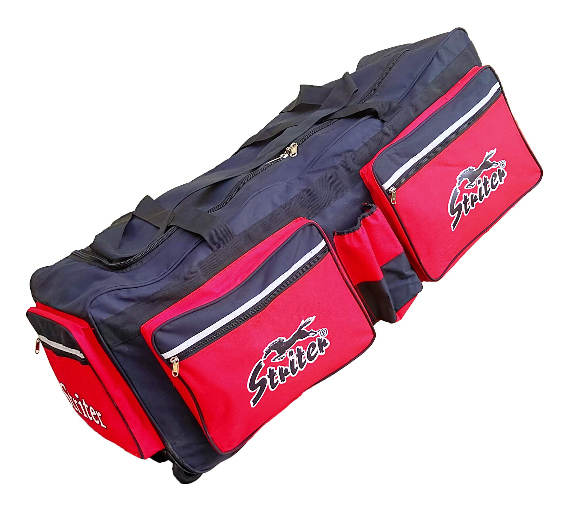 striter Striter® Hockey Kit Bag Cum Travel Duffel Bag with Rolling Wheels - Large 42 Inch Heavy Duty - Red (Bag Only) Colors of Bag May Vary-picture-19