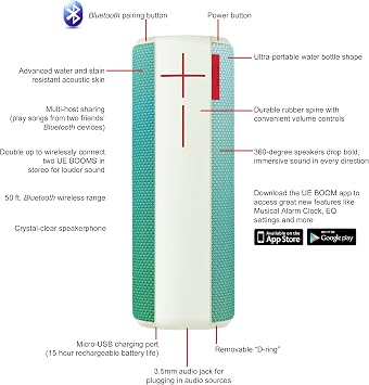 Logitech UE Boom Wireless Bluetooth Speaker - Northern Light