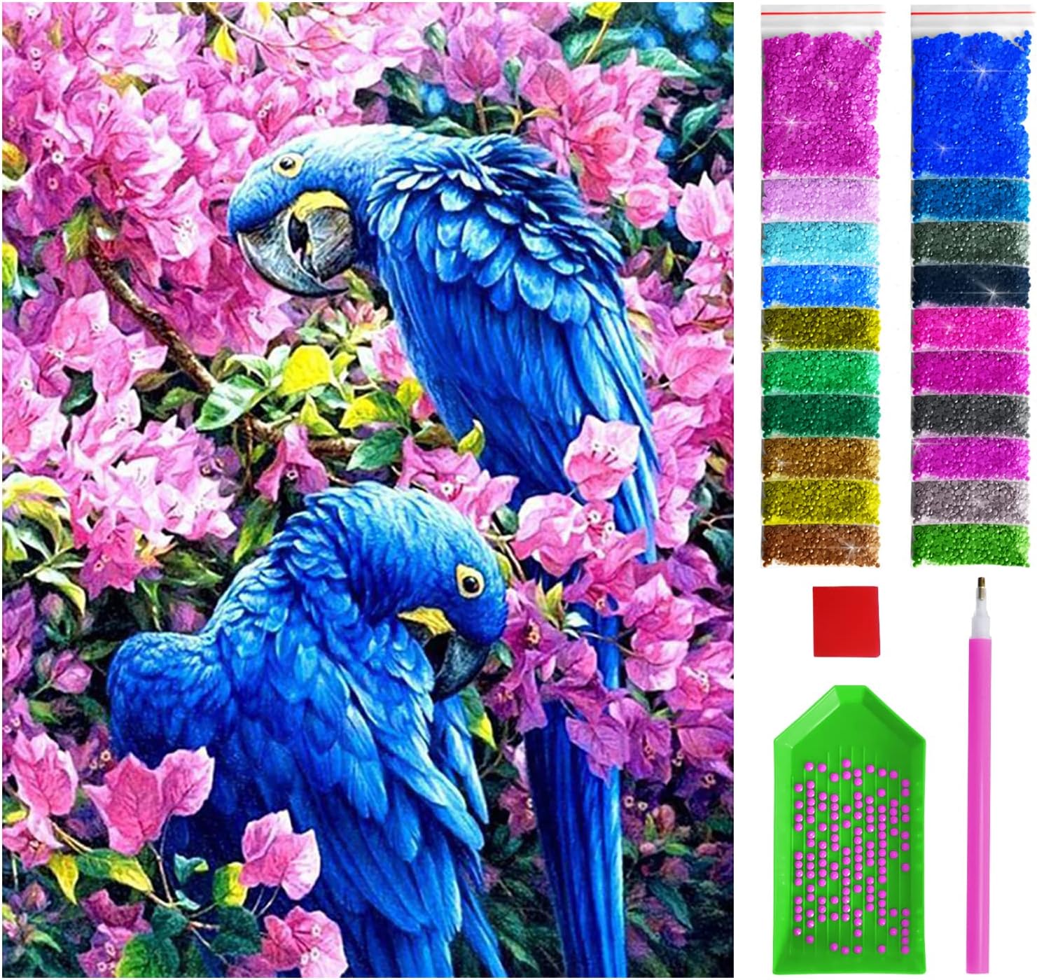 MytaYt 5D Diamond Painting Set Diamant Painting Bilder Aurora Crystal Art Diamond-Painting DIY Diamond Painting Winter 4er Set FüR Erwachsene Kinder Wohnzimmer Schlafzimmer Wand Dekoration
