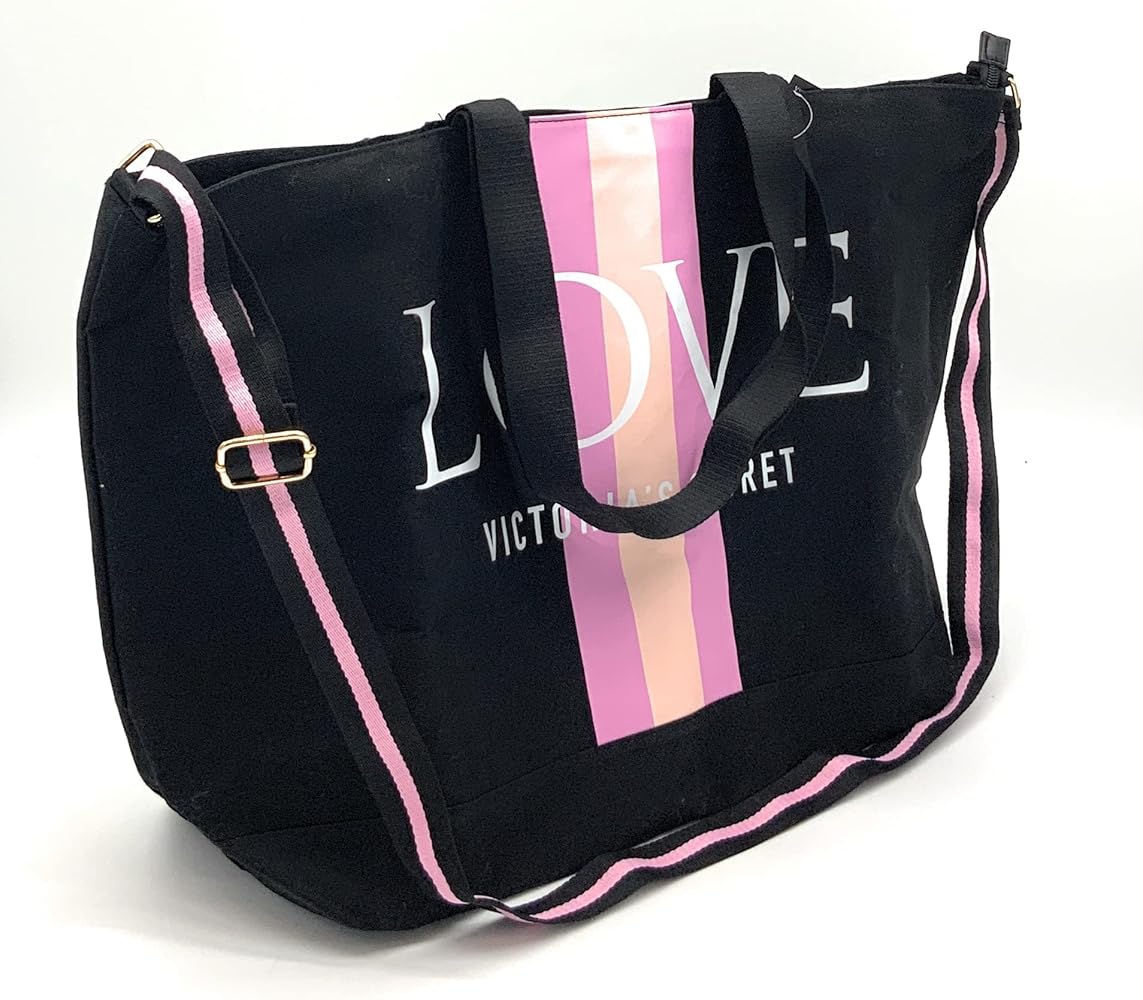 Amazon | Victoria's Secret Weekender トートバッグ ブラック Amazon | Victoria's Secret Weekender トートバッグ ブラック