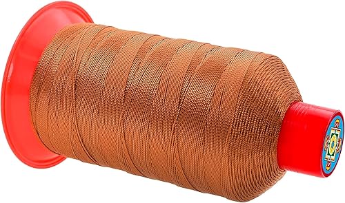 Miniatura 451 de Mandala Crafts Hilos de coser resistentes de nailon consolidado, hilo para tejer jeans de cuero, hilos de tapicería marina al aire libre, Beige