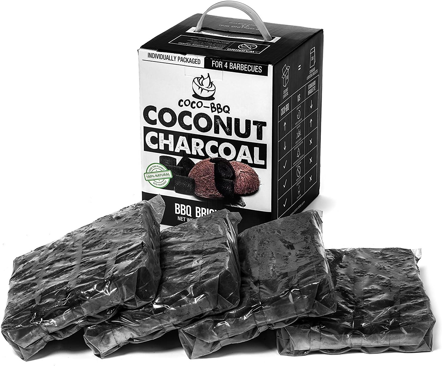 Grilling Charcoal COCOBBQ EcoFriendly Barbecue Charcoal Made from