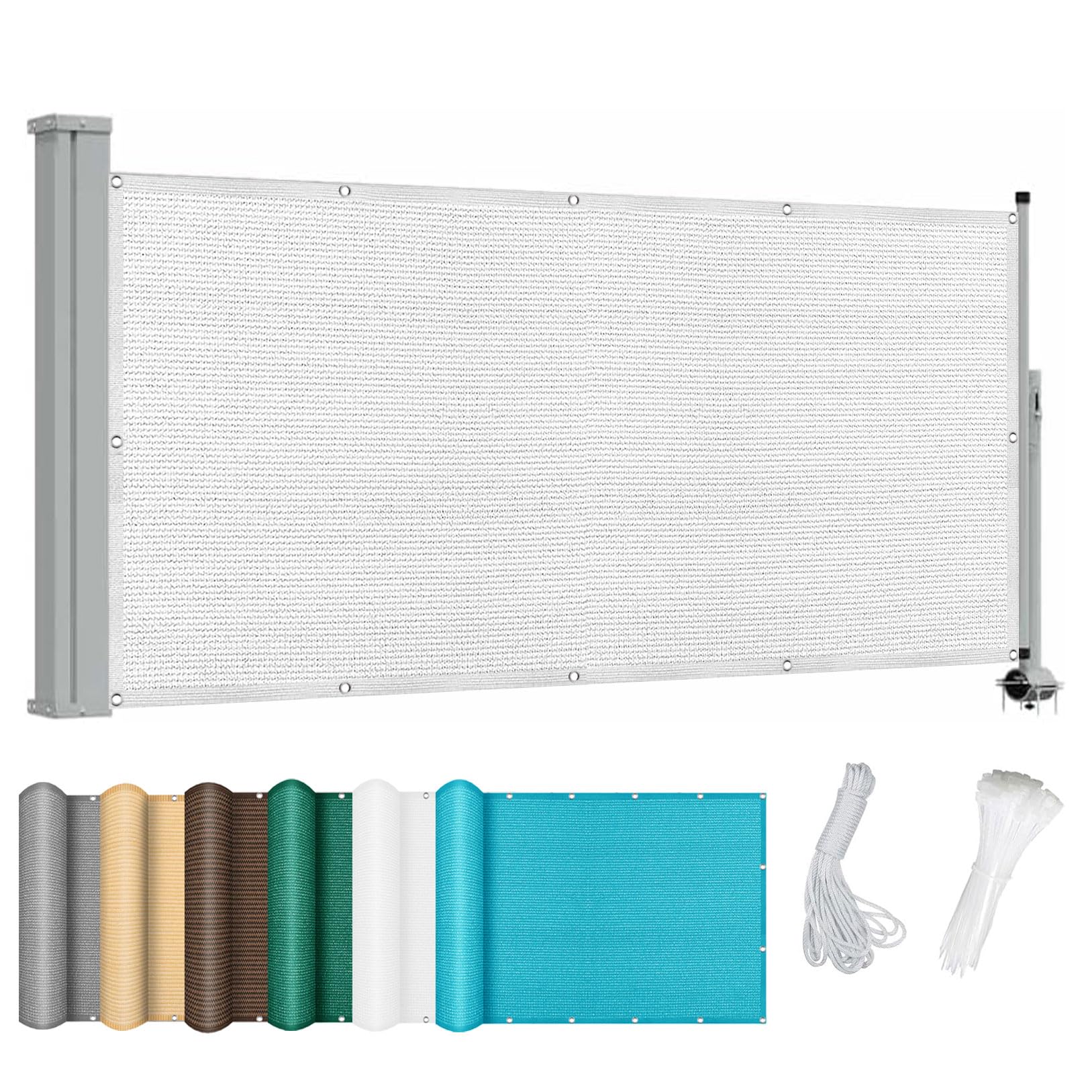 Brise vue balcon respirant anti vis-à-vis contre vent fort 140x550 cm