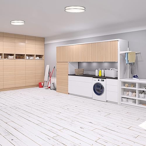 Miniatura 2 de Sunset Lighting F9913-80-1-4K - Montaje empotrado LED de 12 pulgadas, lente acrílica, regulable, con níquel satinado brillante