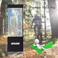 Vista 2 de Kit de limpieza de vejiga de hidratación, juego de limpiador de vejigas de agua con cepillo largo flexible para manguera, válvula de mordida pequeña