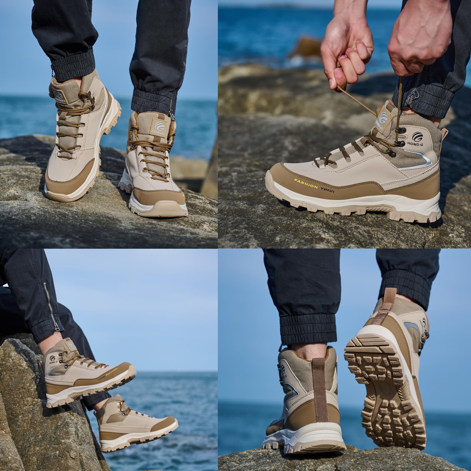 Zapatos de Seguridad para Hombre Mujer Botas de Trabajo Ligero Calzado Trabajo con Punteras de Acero Antideslizante Impermeables