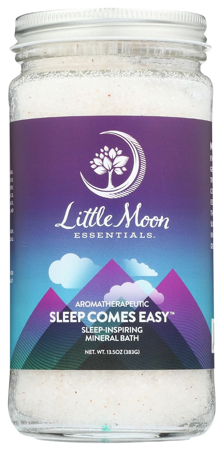 LITTLE MOON ESSENTIALS Sleep Comes Easy Bath Salts, 13.5 OZ