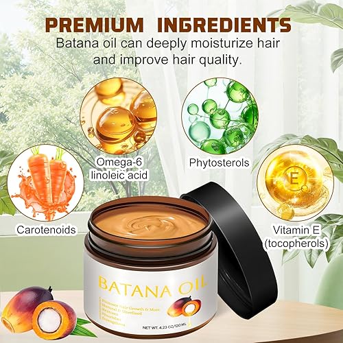 Miniatura 4 de Aceite de batana crudo 100% natural para el crecimiento del cabello, aceite de crecimiento del cabello Dr. Sebi de Honduras, orgánico sin refinar