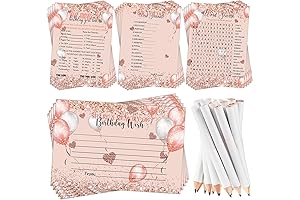 Fumete Birthday Party Games 100 PCS Who Knows The Birthday Girl Game,...