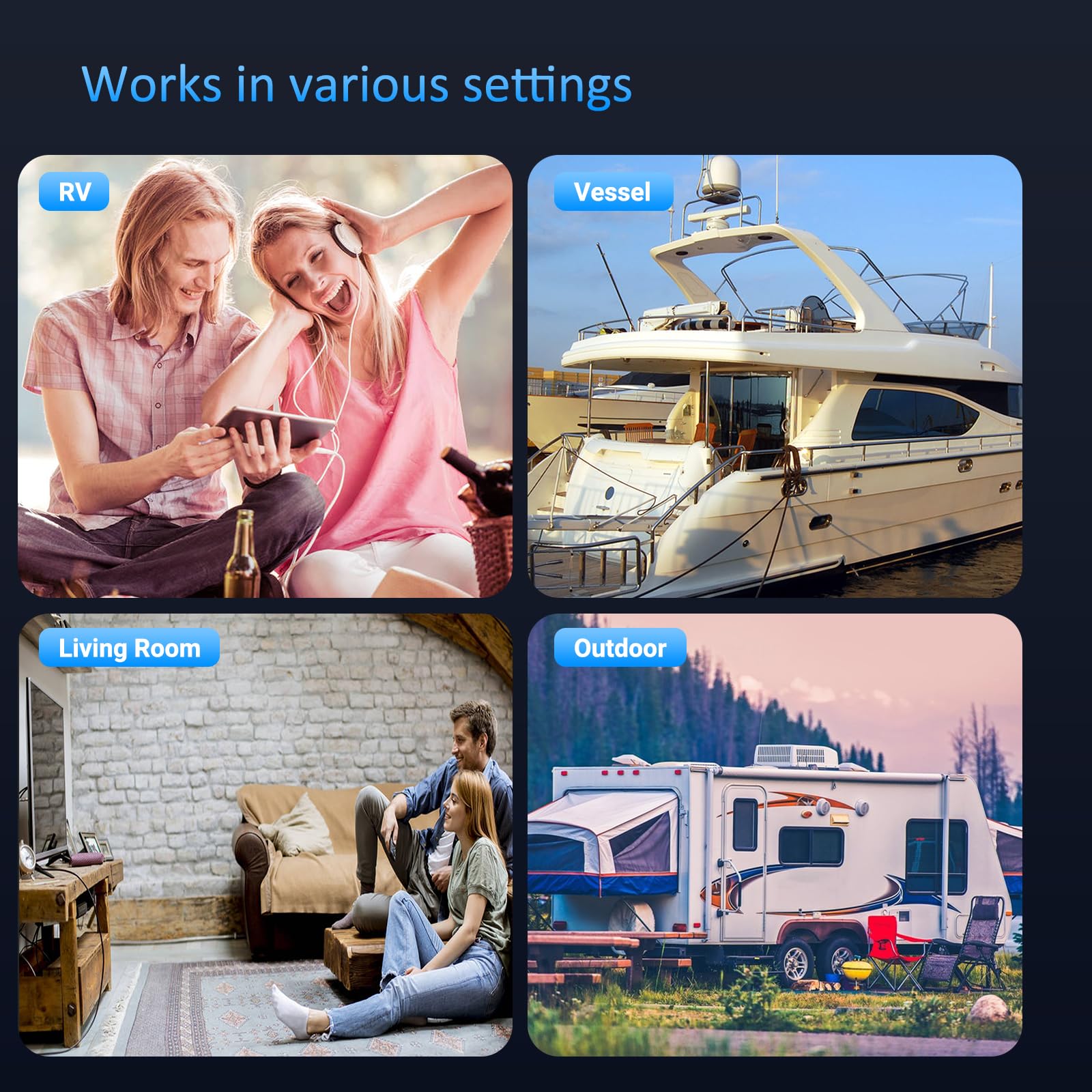 2026 Antenna TV interna per canali locali con amplificatore di segnale