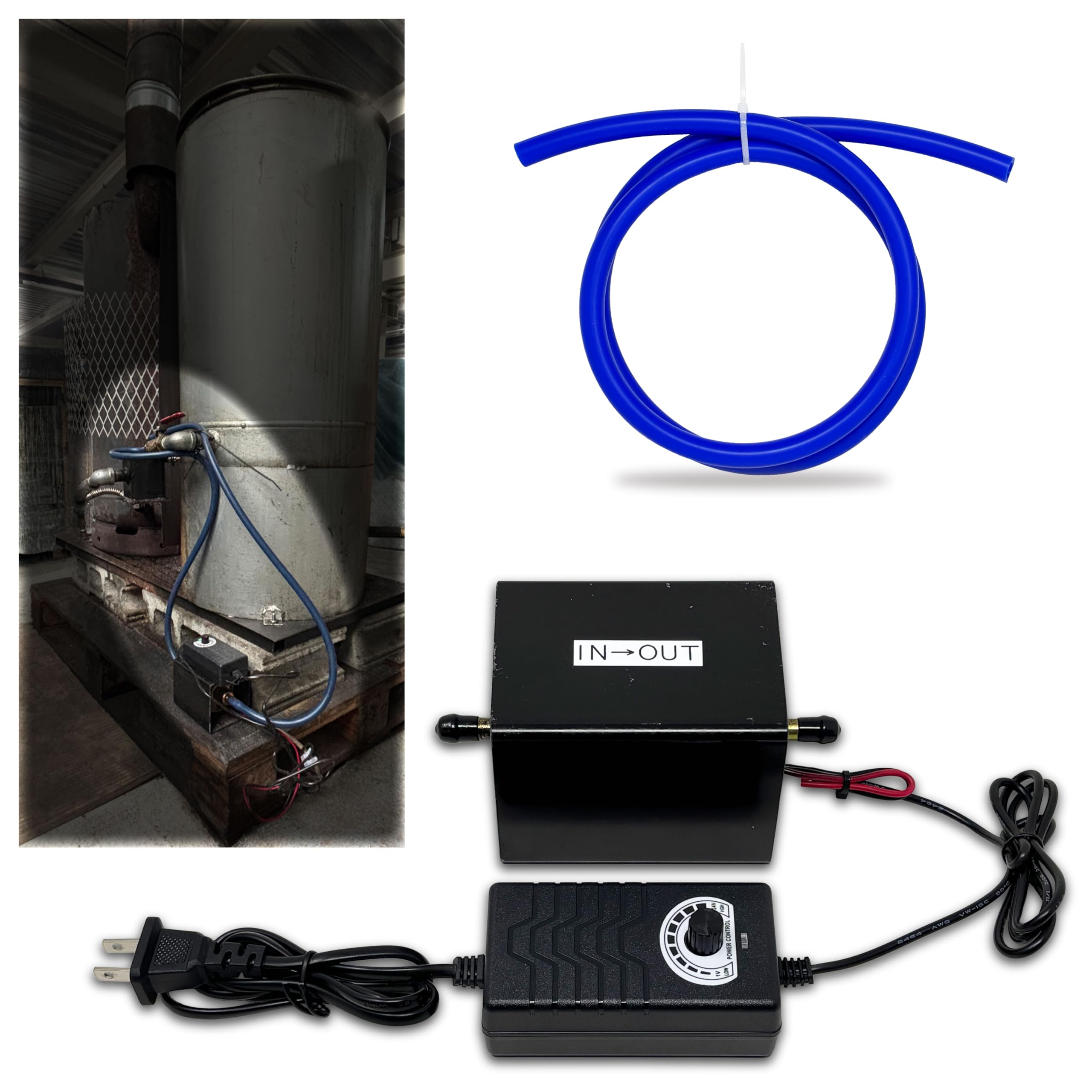 Amazon.co.jp: 廃油ストーブ用 定量ポンプ オイル供給量 調整 ダイヤル