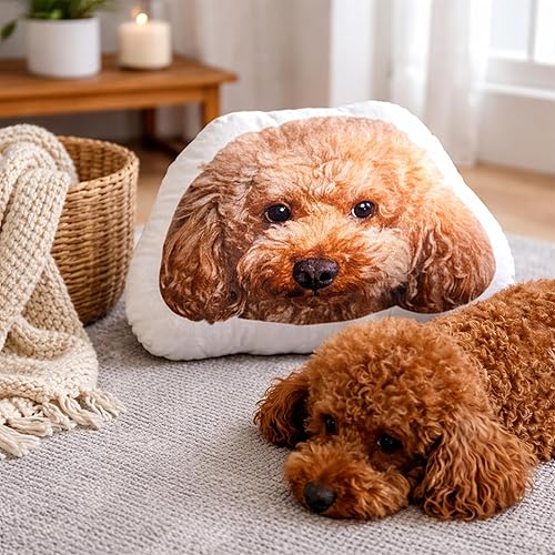 Miniatura 6 de Almohada personalizada para mascotas, cojín personalizado con forma de perro o gato, bonita almohada personalizada para mascotas, regalo único para