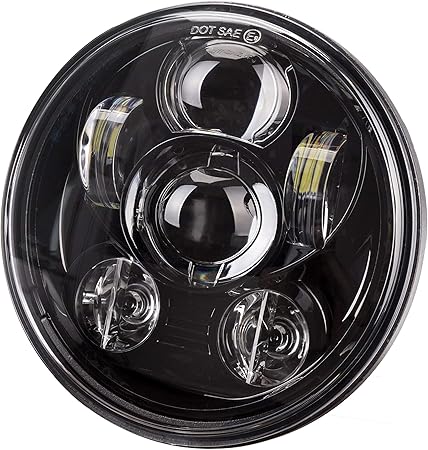 Amazon ハーレー Led ヘッドライト 5 75 インチledヘッドライト Hi 45w Lo 30w 6000k ハーレーダビッドソンled 純正交換 高輝度 ブラック ヘッドライト 車 バイク