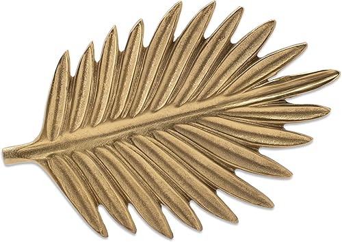 Miniatura 2 de IHI EST. 1986 India Handicrafts 16208 - Salvamanteles en forma de hoja dorada de acero inoxidable