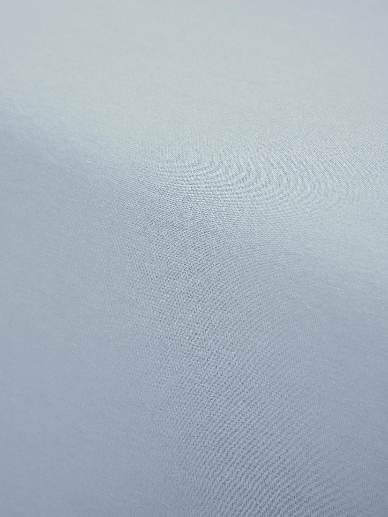 ESSENZA Spannbettlaken The Perfect Organic Jersey Eisblau, 180-200 x 200-220 cm - 95% Bio-Baumwolle Perkal (GOTS), 5% Elasthan - Uni
